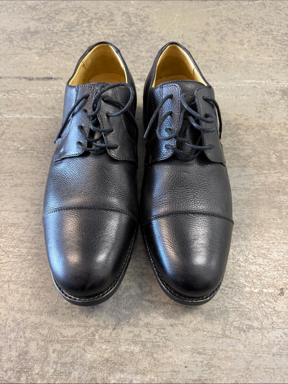 Studio Belvedere Duke Black Cap Toe Oxford shoes